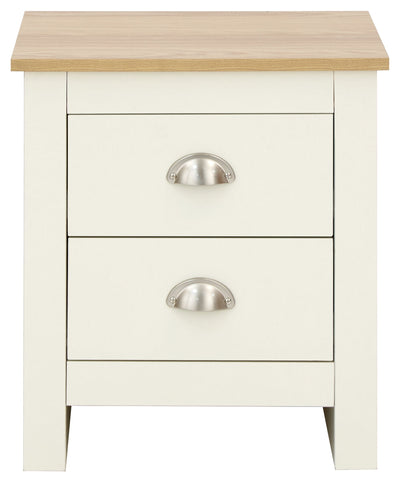 Lancaster 2 Drawer Bedside Cream