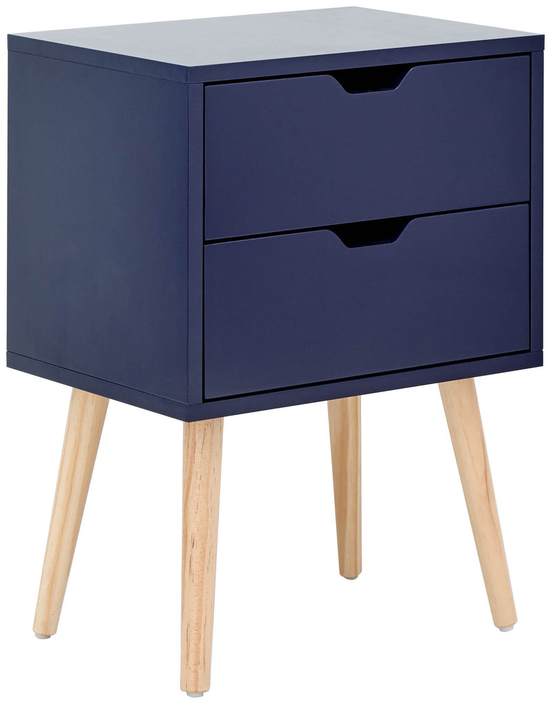 Nyborg Pair Of 2 Drawer Bedsides Nightshadow Blue