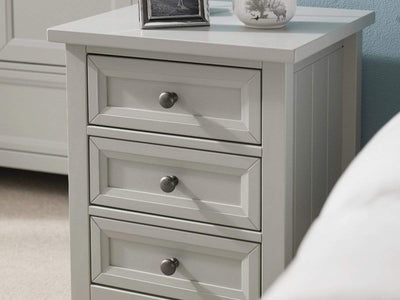 Maine 3 Drawer Bedside- Dove Grey