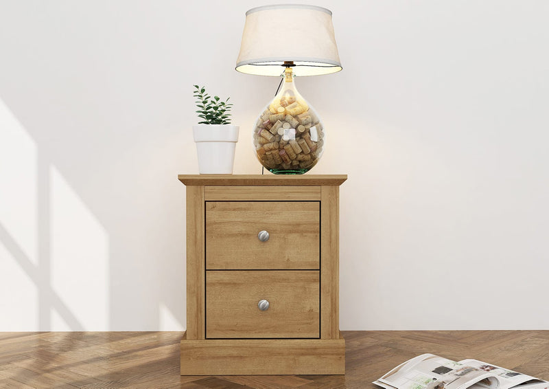 Devon Bedside Cabinet Oak