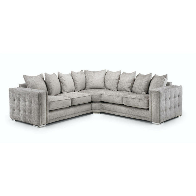 Midas Truffle Grey Corner Sofa