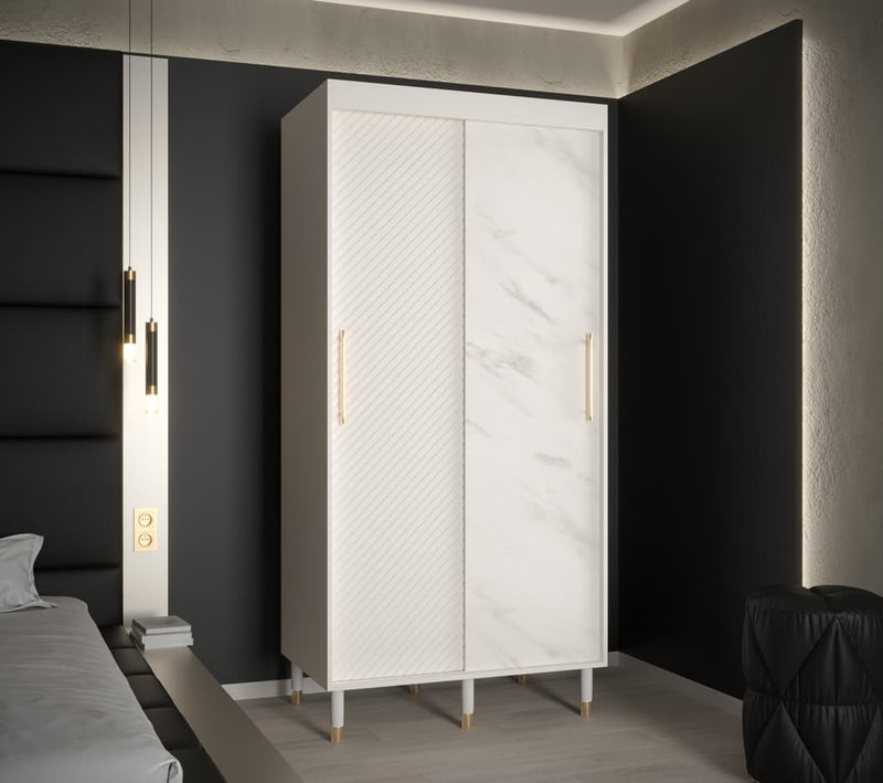 Monaco Sliding Door Wardrobe 100cm