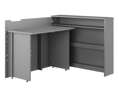 Work Concept Convertible Hidden Desk With Storage