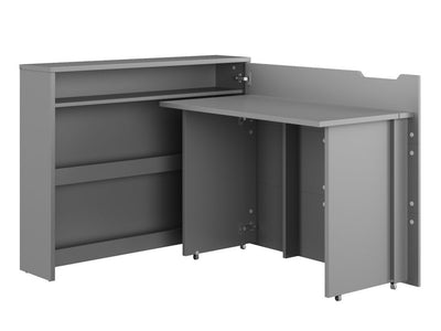 Work Concept Convertible Hidden Desk With Storage