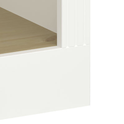 Nola 4 Shelf Bookcase White & Pine