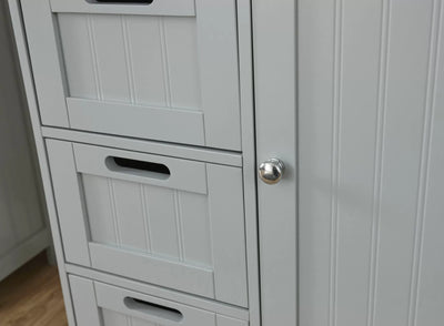 Colonial Multi Bathroom Storage Cabinet - Grey or White