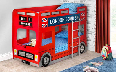 London Bus Bunk Bed - Personalised with your child's name