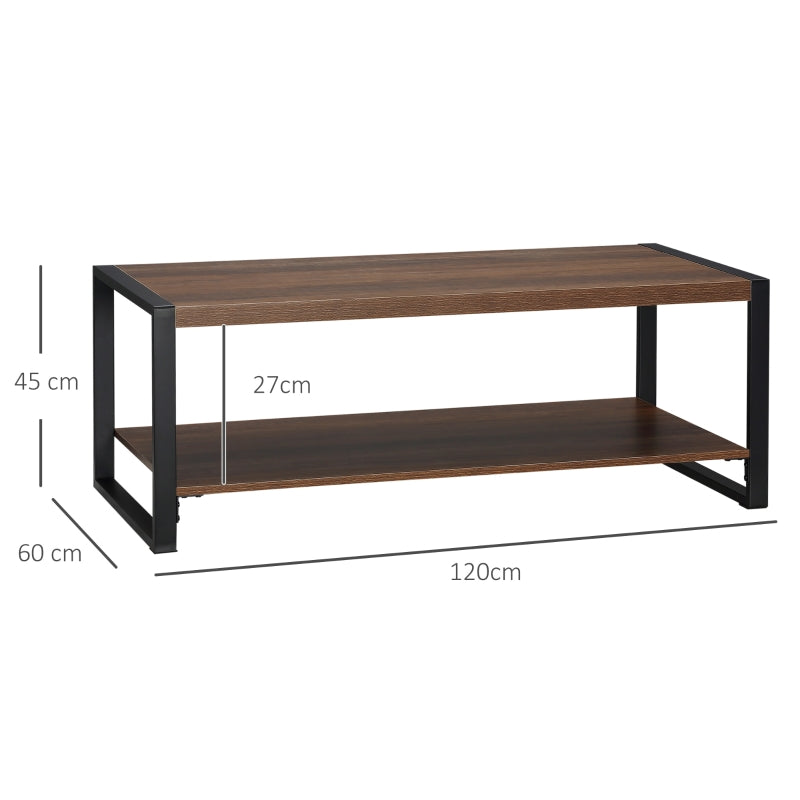 Industrial Coffee Table , Brown