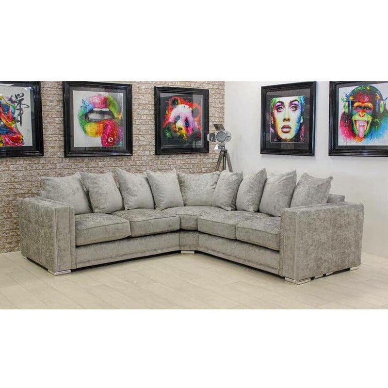 Midas Truffle Grey Corner Sofa