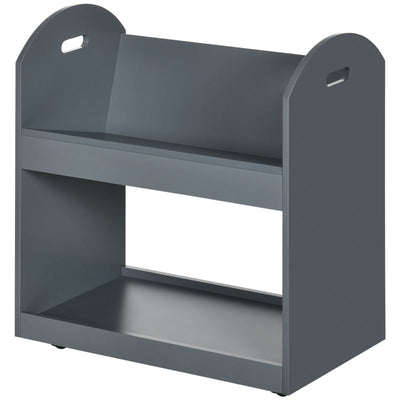 2-Tier Storage Shelves, Grey