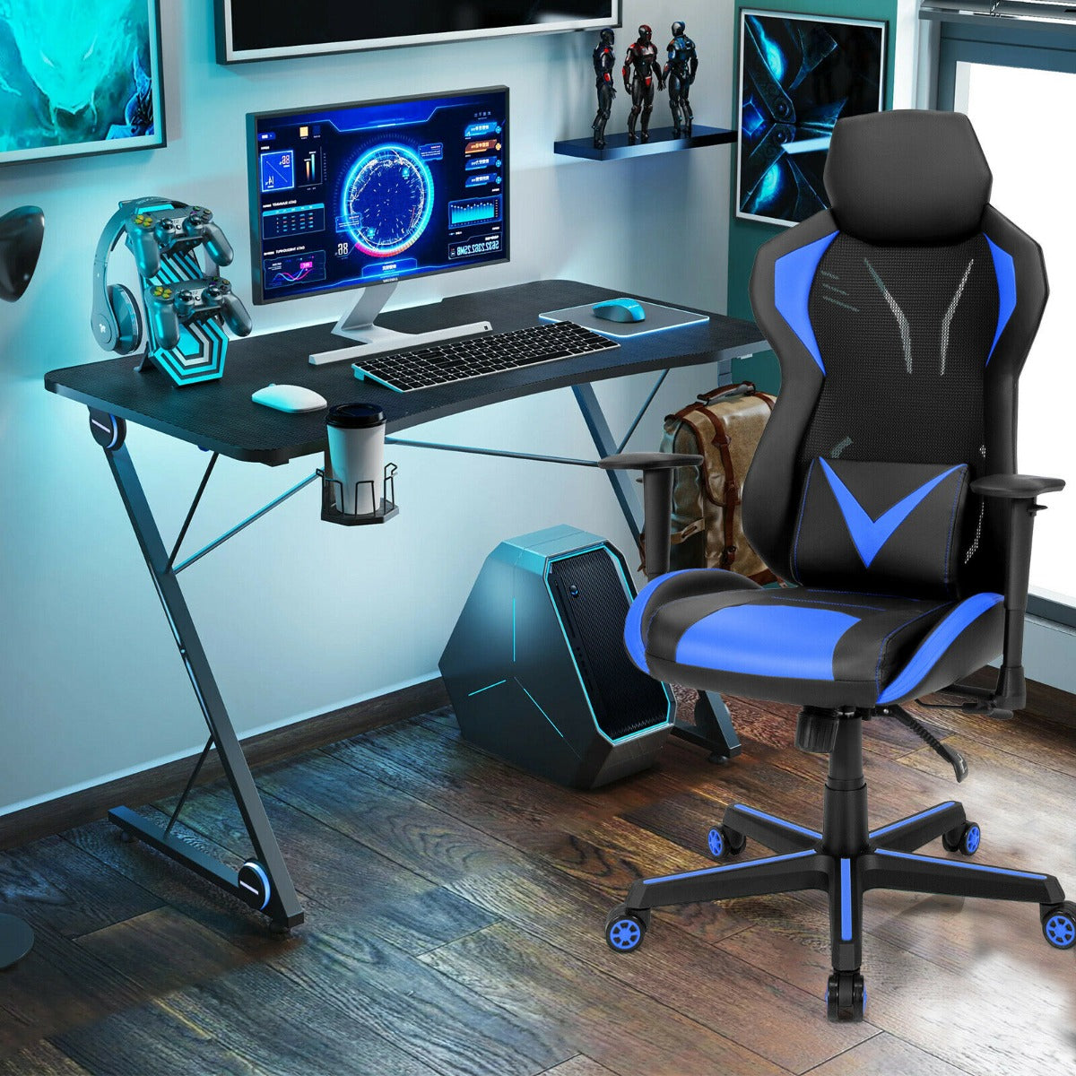 Ergonomic gaming shop desk chair