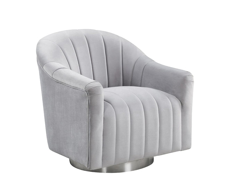 Tiffany Swivel Chair Silver