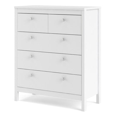 Madrid Chest 3+2 Drawers In White