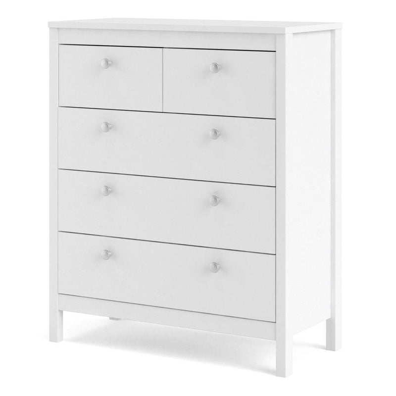 Madrid Chest 3+2 Drawers In White