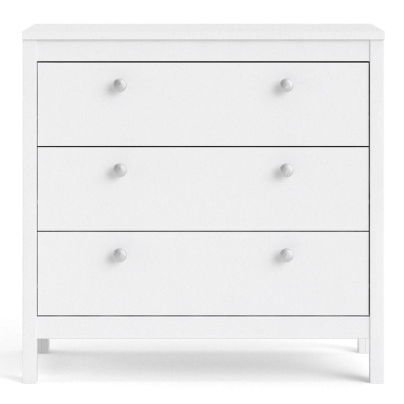 Madrid Chest 3 Drawers In White