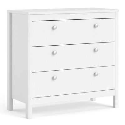 Madrid Chest 3 Drawers In White