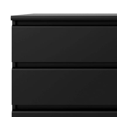 Naia Chest of 3 Drawers in Black Matt