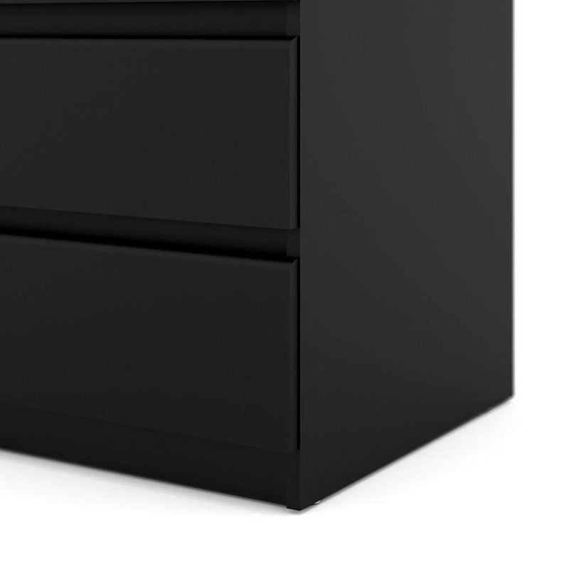 Naia Chest of 5 Drawers in Black Matt