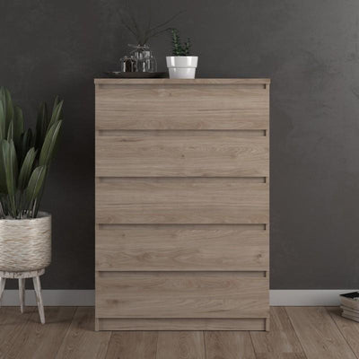 Naia Chest of 5 Drawers in Jackson Hickory Oak