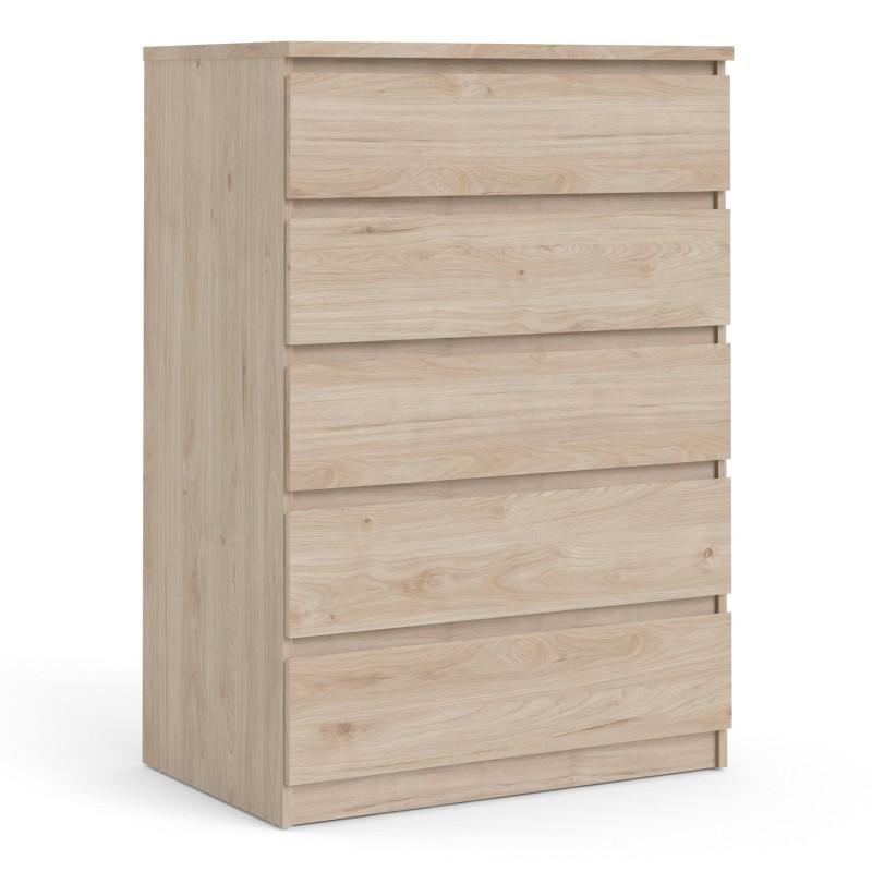 Naia Chest of 5 Drawers in Jackson Hickory Oak