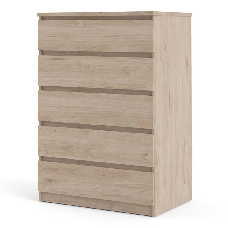 Naia Chest of 5 Drawers in Jackson Hickory Oak