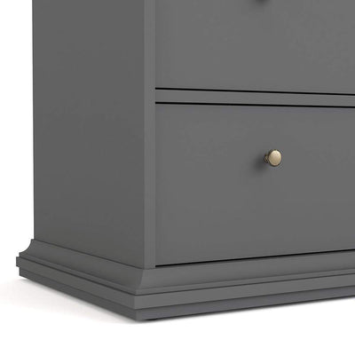 Paris Chest of 4 Drawers in Matt Grey