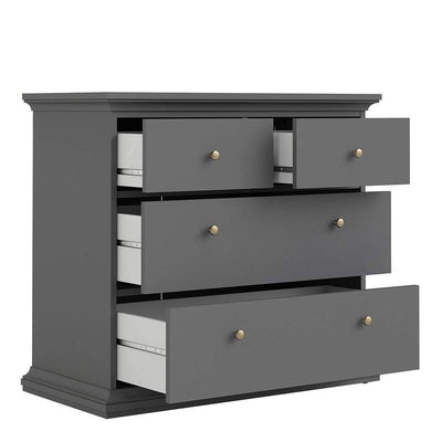 Paris Chest of 4 Drawers in Matt Grey