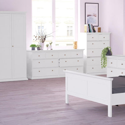 Paris Chest of 8 Drawers in White