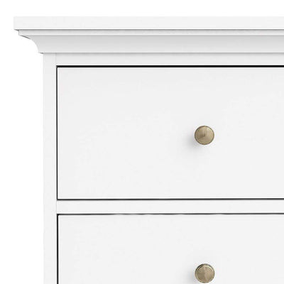 Paris Chest of 8 Drawers in White