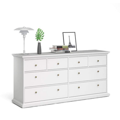 Paris Chest of 8 Drawers in White