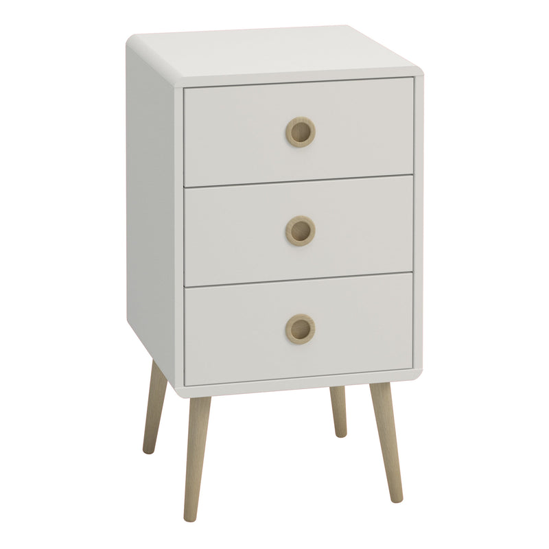 Softline 3 Drawer Chest Off White