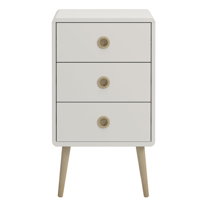 Softline 3 Drawer Chest Off White