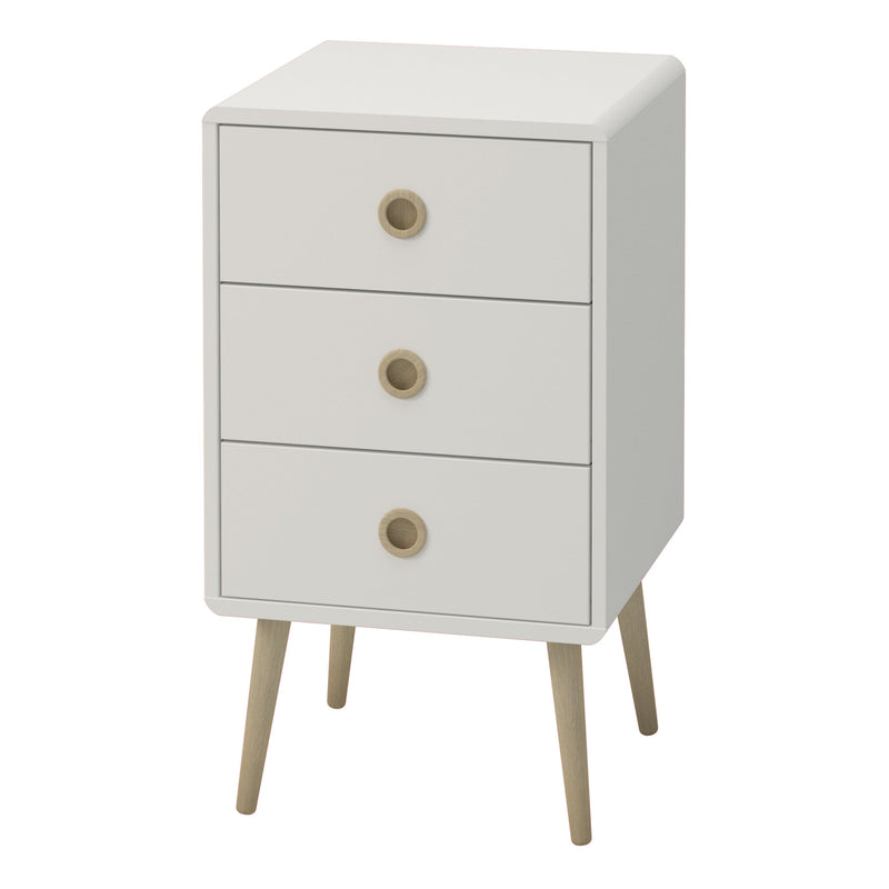 Softline 3 Drawer Chest Off White