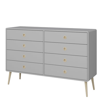 Softline 4 + 4 Wide Chest Grey