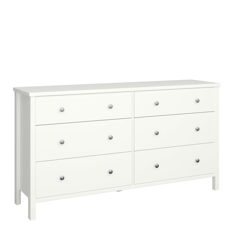 Tromso 3 + 3 Wide Chest Off White