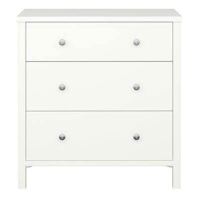 Tromso 3 Drawer Chest Off White