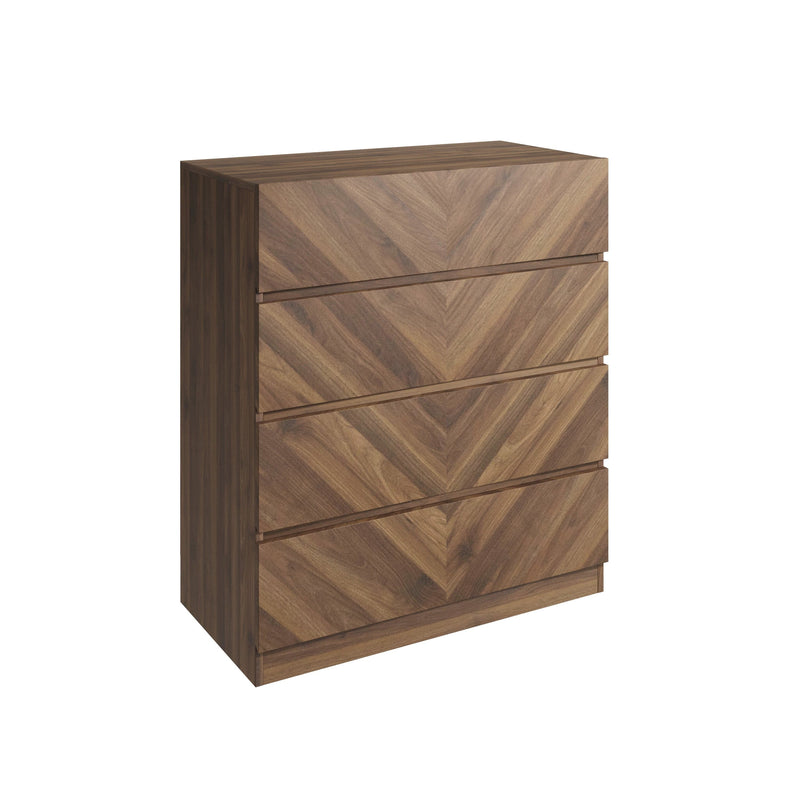 Catania 4 Drawer Chest Royal Walnut