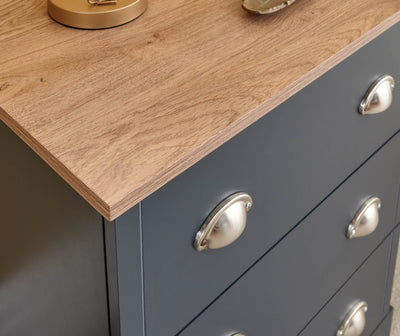 Kendal 3 Drawer Chest Slate Blue