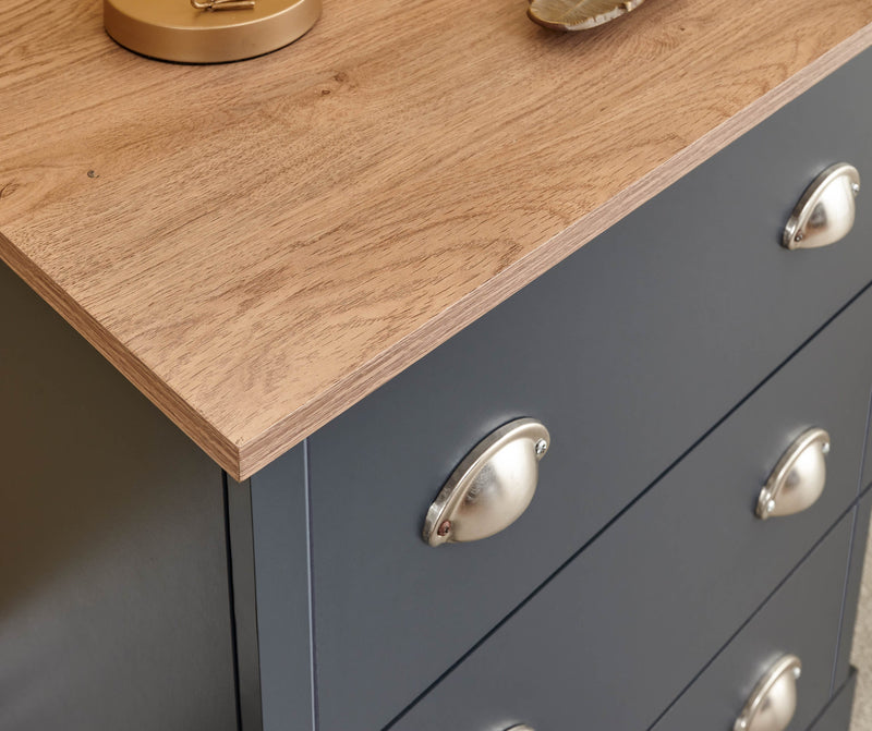 Kendal 3 Drawer Chest Slate Blue