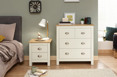 Lancaster 2+2 Drawer Chest Cream