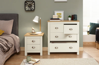 Lancaster 2+2 Drawer Chest Cream