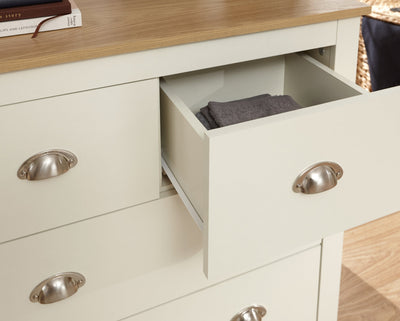 Lancaster 2+2 Drawer Chest Cream