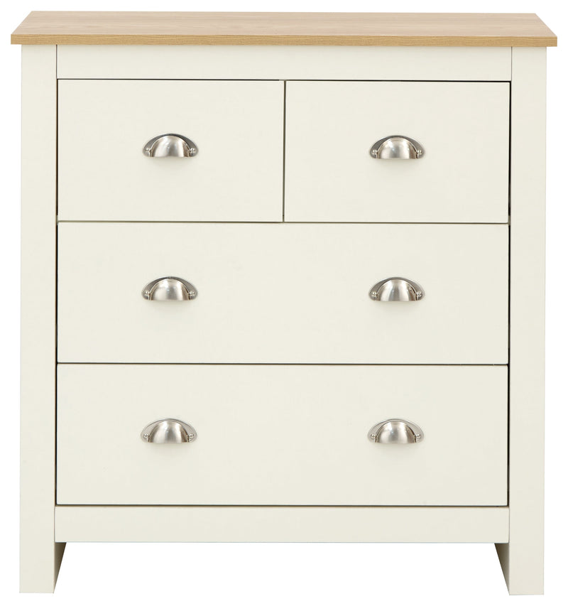 Lancaster 2+2 Drawer Chest Cream