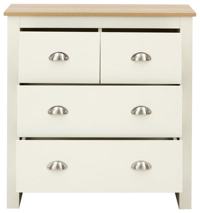 Lancaster 2+2 Drawer Chest Cream