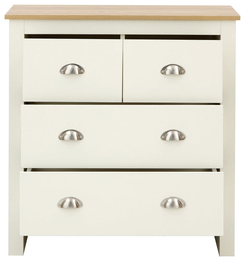 Lancaster 2+2 Drawer Chest Cream