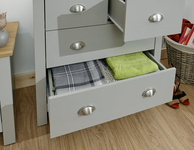 Lancaster 2+2 Drawer Chest Grey