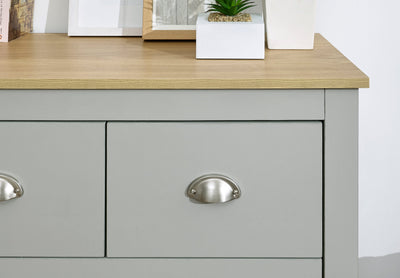 Lancaster 2+2 Drawer Chest Grey