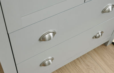 Lancaster 2+2 Drawer Chest Grey