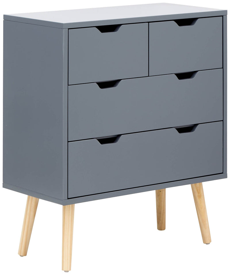 Nyborg 2+2 Drawer Chest Dark Grey