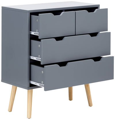 Nyborg 2+2 Drawer Chest Dark Grey